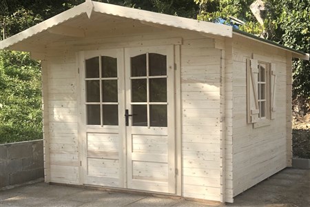 CASETTA IN LEGNO.IT PORTA DOPPIA E FINESTRA LATERALE
