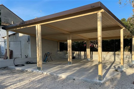 CASETTA IN LEGNO.IT TETTOIA IN LEGNO STILE MODERNO