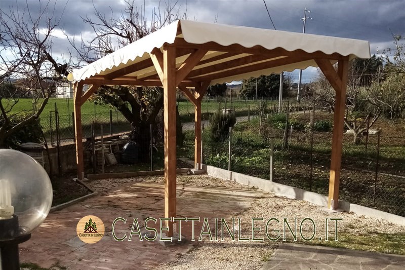 CASETTA IN LEGNO.IT TETTOIA IN LEGNO PER AUTO