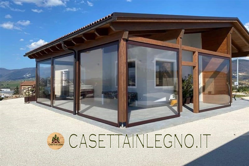 CASETTA IN LEGNO.IT Tende in cristal avvolgibili su misura per verande e porticati